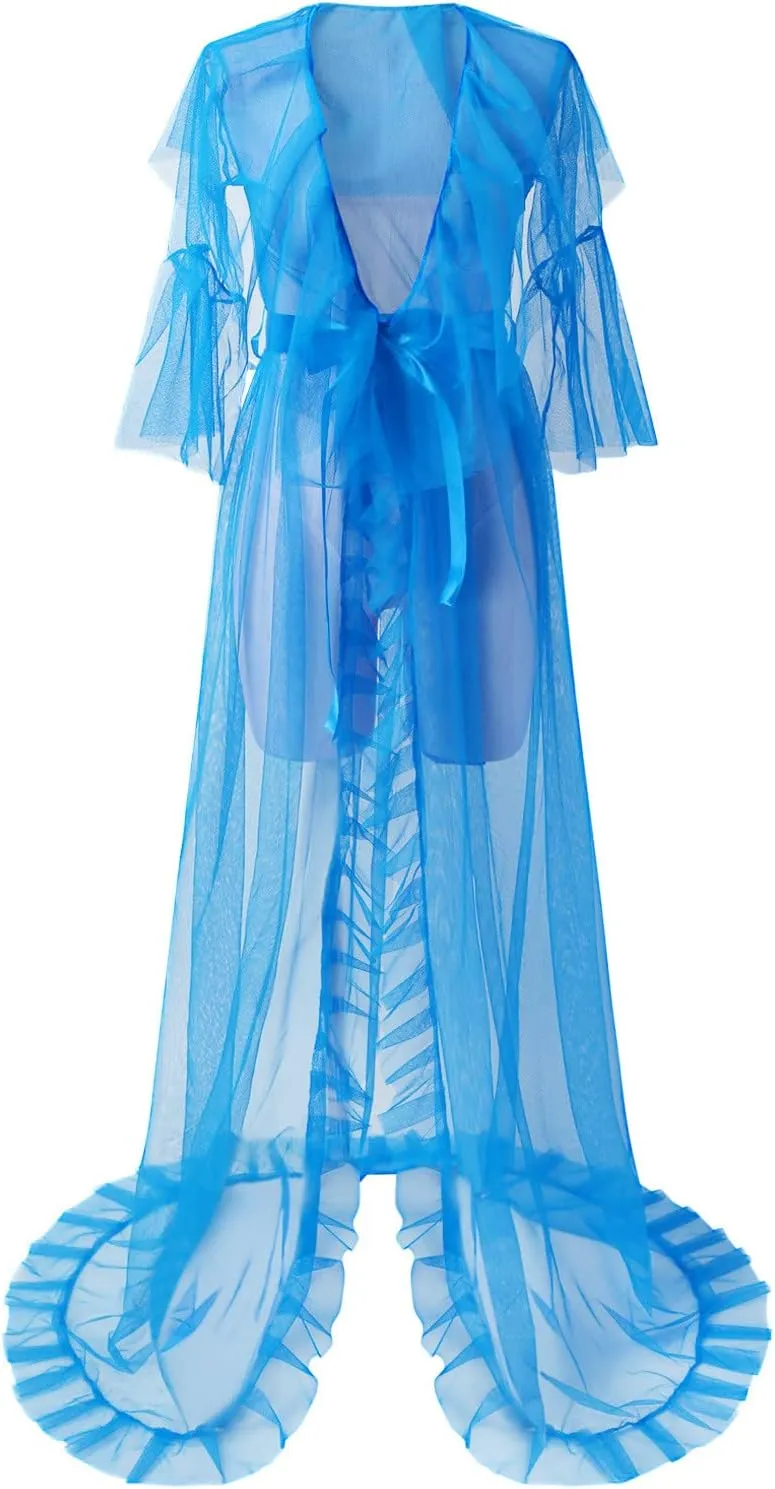 Womens Nightie Chemise Sexy Lingerie Slimming Lace Exotic Lingerie Set Clear Belted Flattering Sleepwear for Sex Play