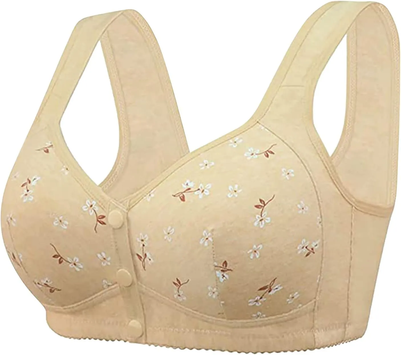 Womens Seamless Stretch No Underwire Bras Everyday Padded Medium Support Comfort Bras Bralette