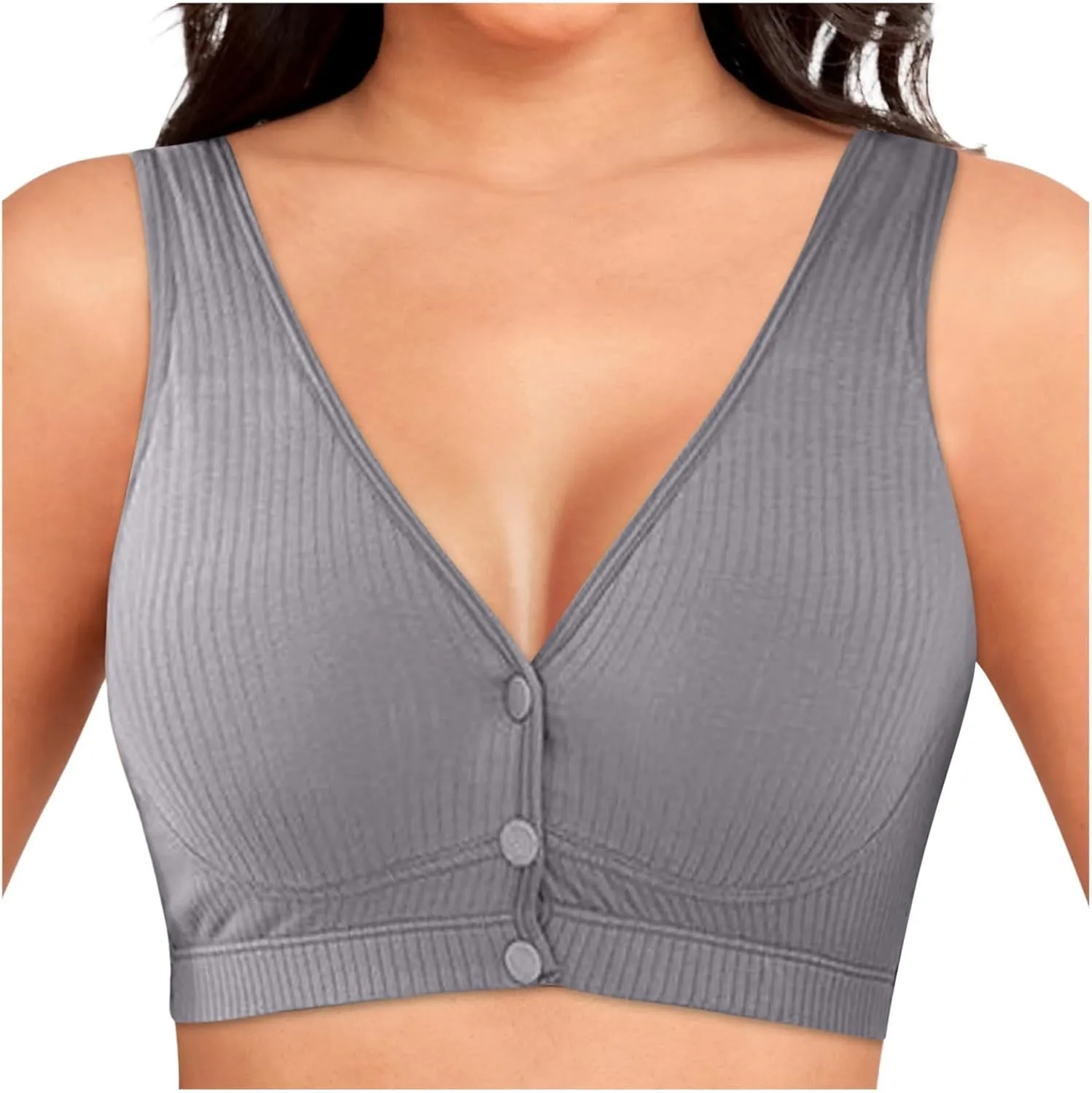 Women's Wireless Full-Coverage Bra Everyday Comfort Padded Medium Support Sleep Bras Bralette