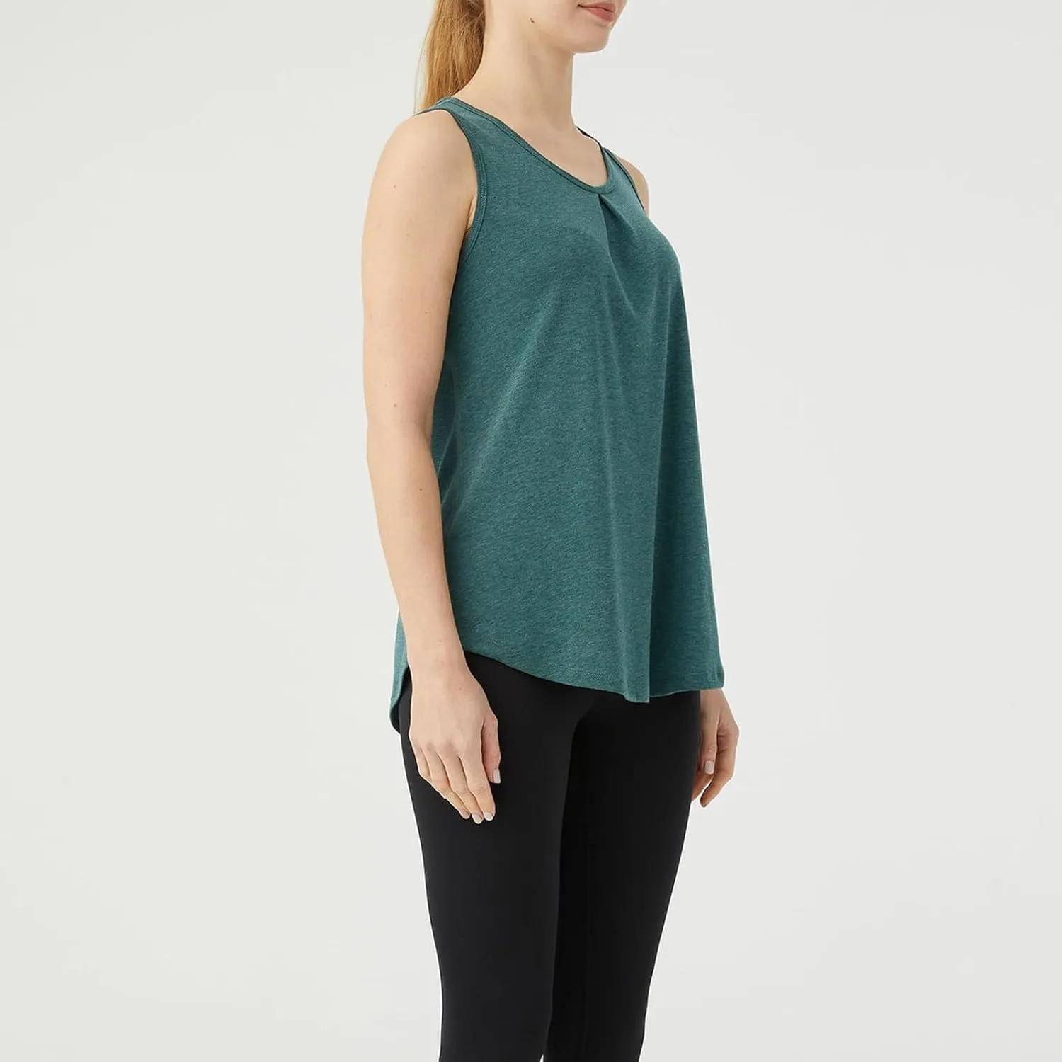 Women's Workout Tops Sleeveless Athletic Tops Solid Color Running Tank Top for Sports Exercise