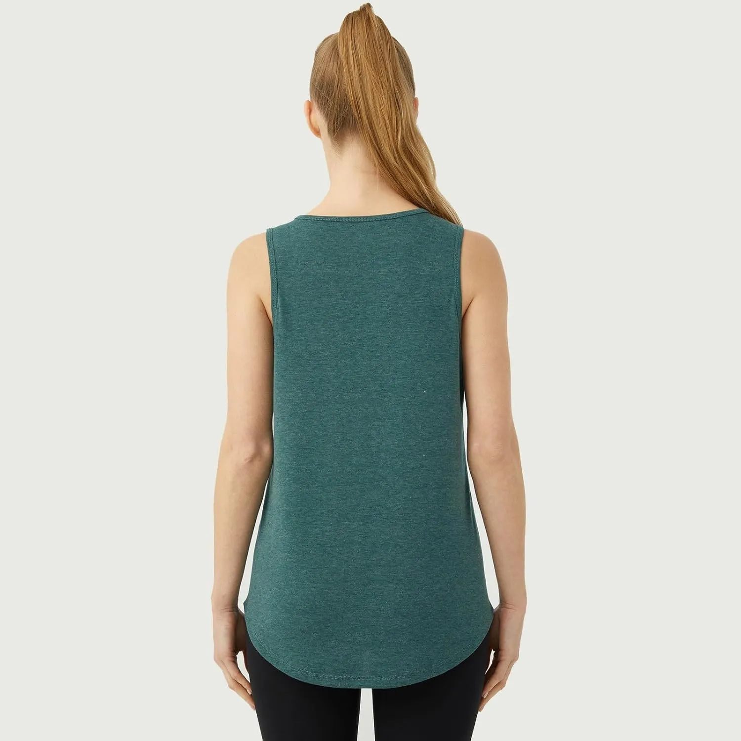 Women's Workout Tops Sleeveless Athletic Tops Solid Color Running Tank Top for Sports Exercise