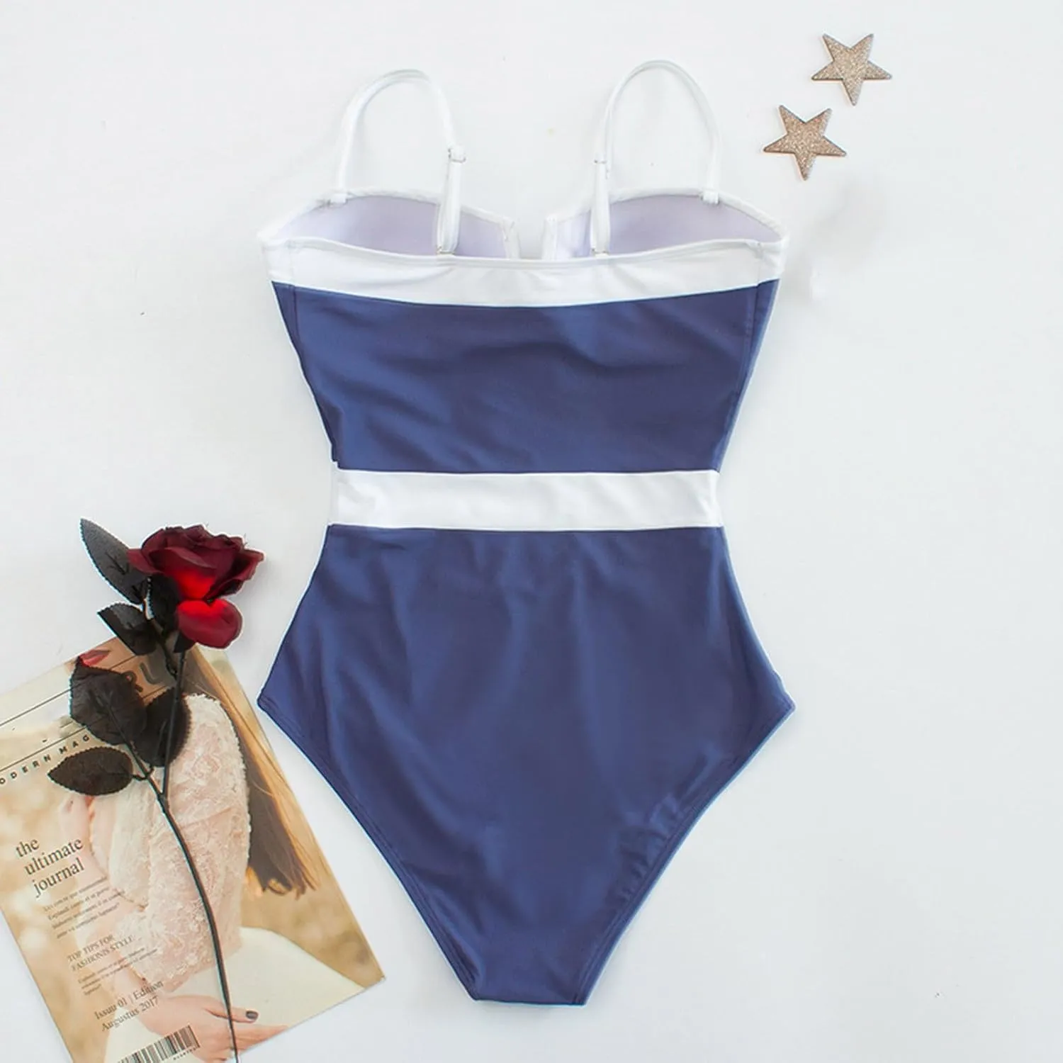 yardsong Bathing Suit for Women One Piece Modest Swimsuits Adjustable Spaghetti Straps Backless Tummy Control Swimwear